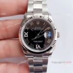  Rolex Datejust 36mm Black Dial Oyster Watch - Buy AAA Replica Watches China